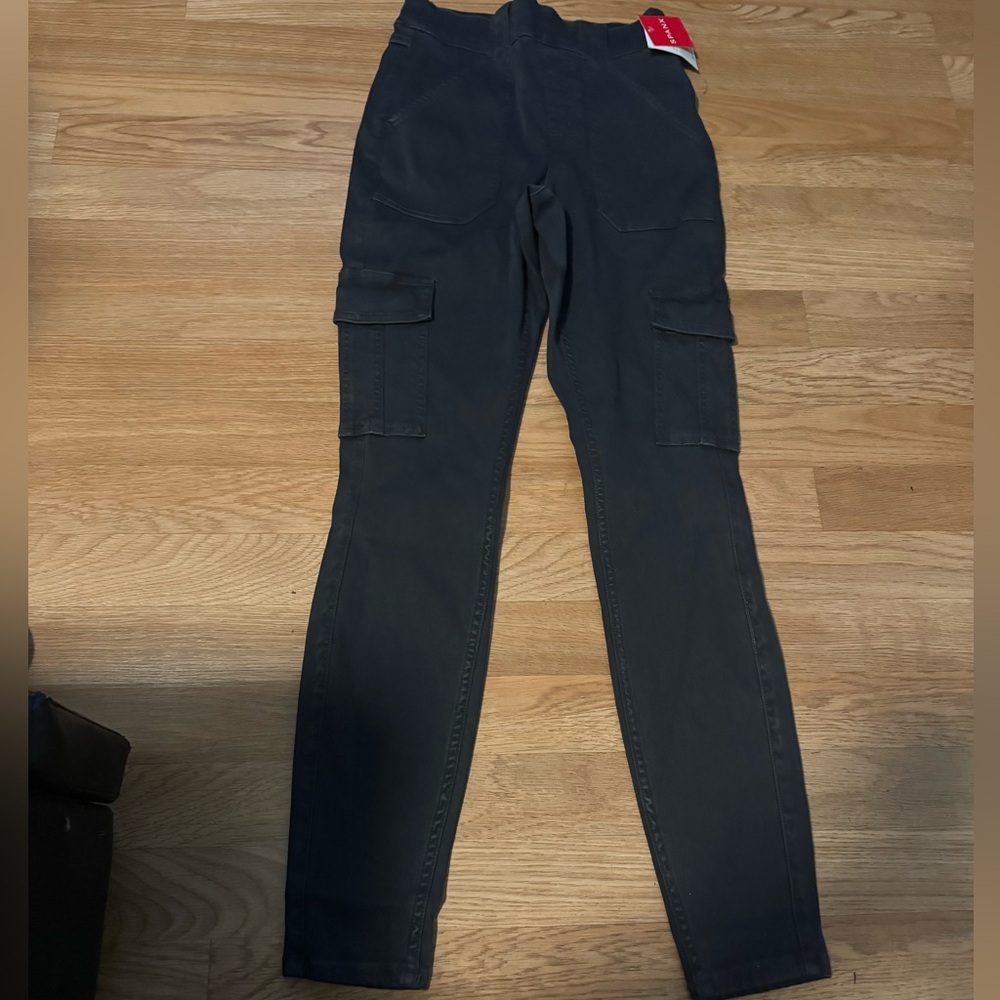 Spanx stretch cargo ankle joggers Petite small